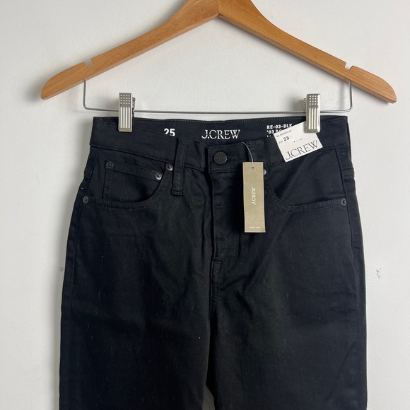 NEW J. Crew Women's True Black High-Rise Bootcut Jean In 2003 Super Stretch 25 - Picture 5 of 9
